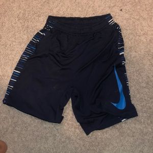 Blue Nike shorts